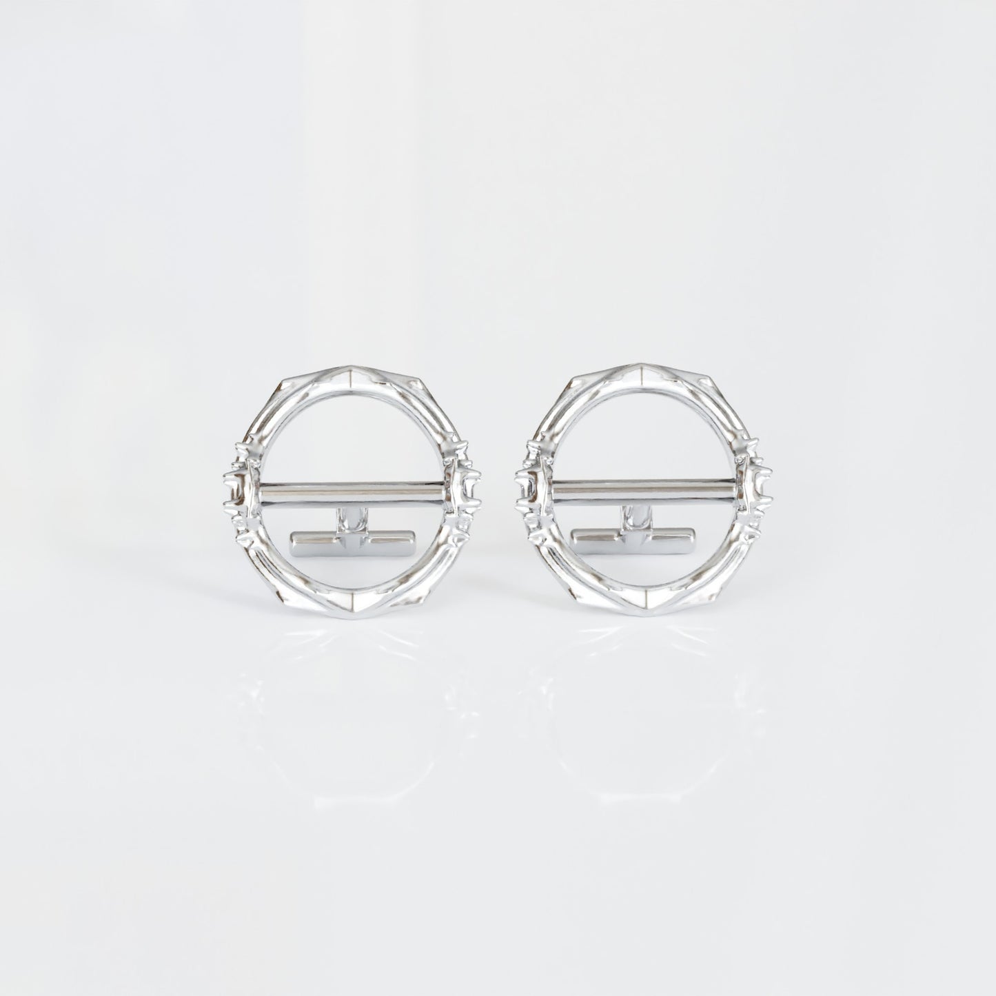 Spiked Cufflinks in Sterling Silver - Gutiérrez Vidal