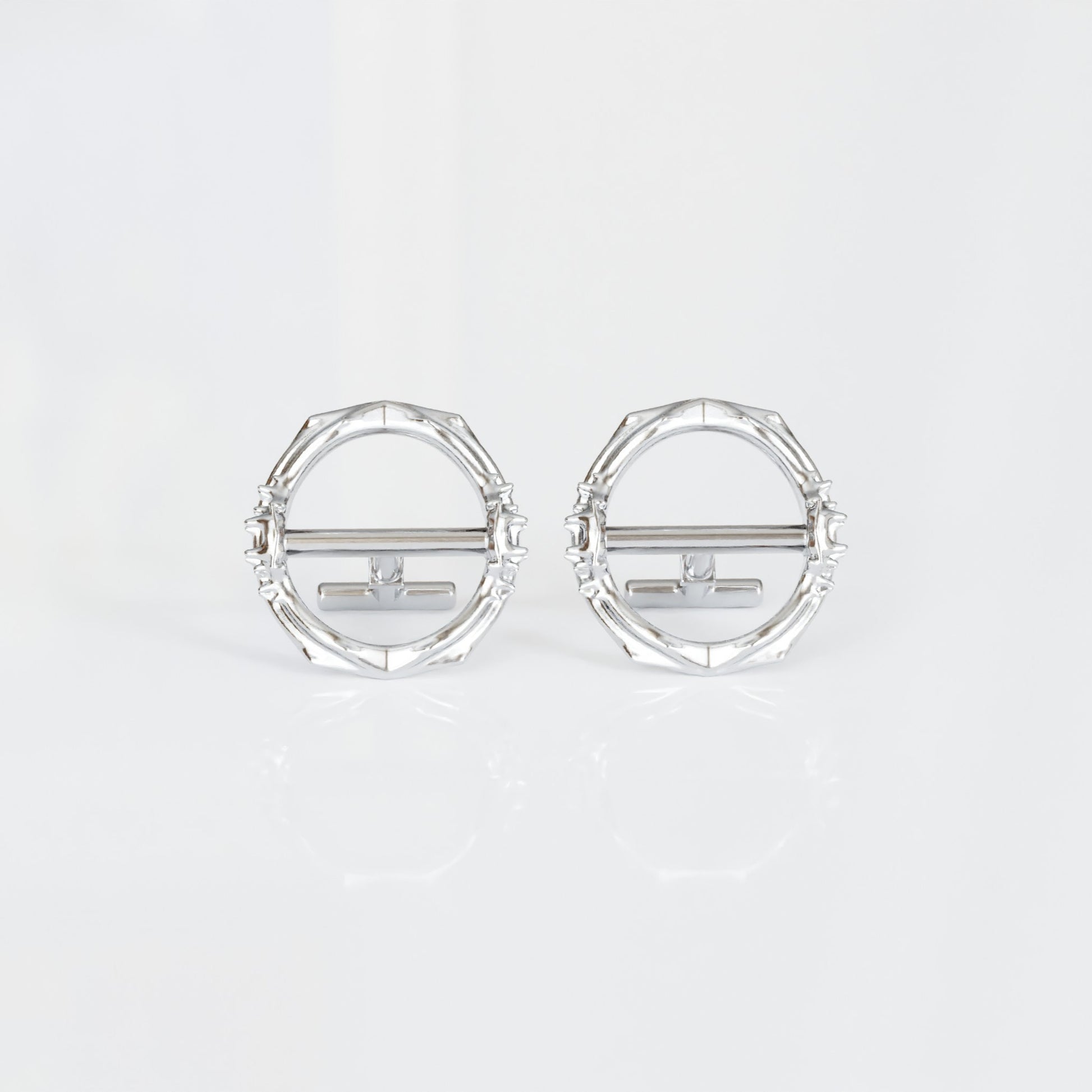 Spiked Cufflinks in Sterling Silver - Gutiérrez Vidal