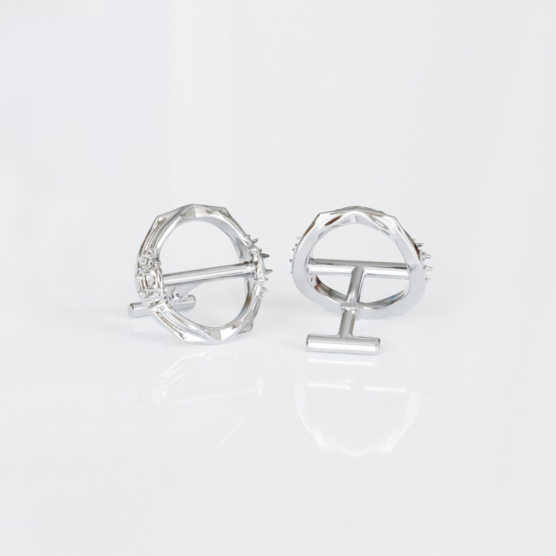 Spiked Cufflinks in Sterling Silver - Gutiérrez Vidal