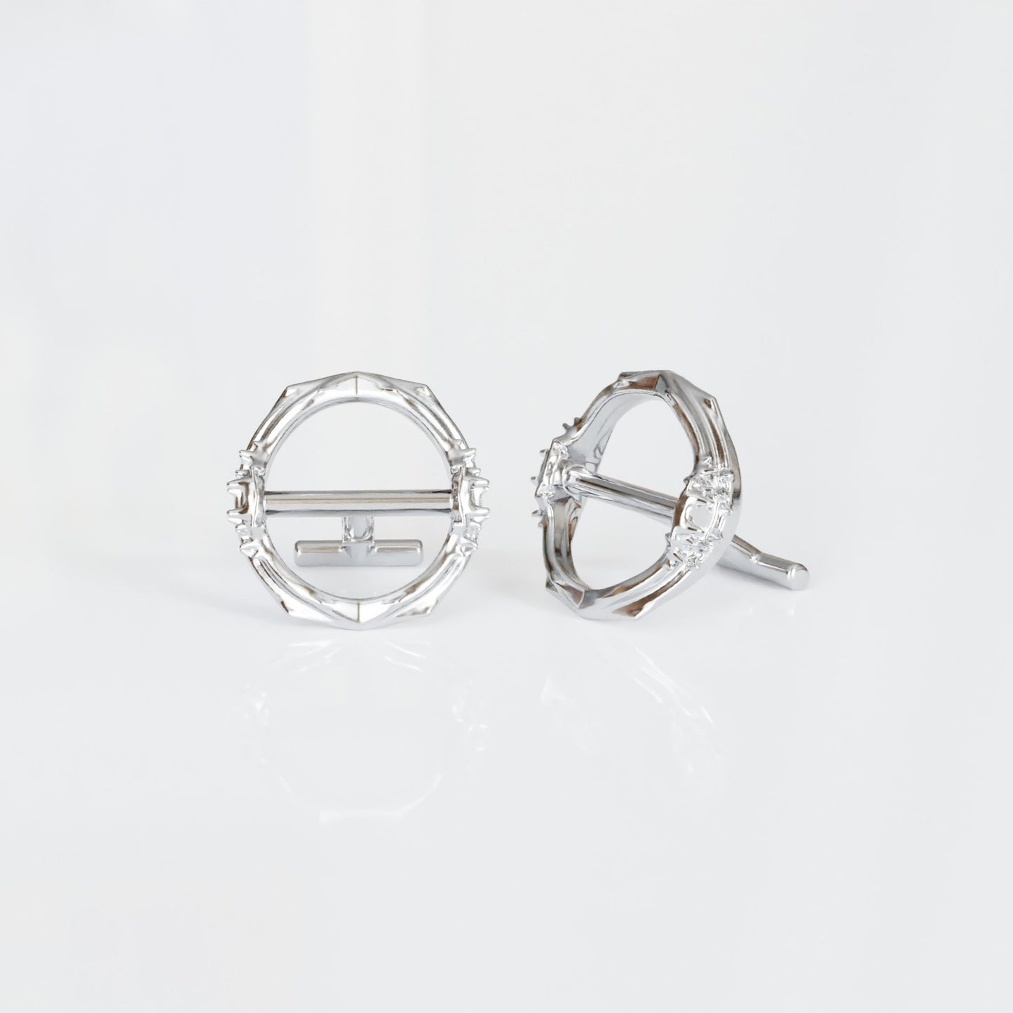 Spiked Cufflinks in Sterling Silver - Gutiérrez Vidal