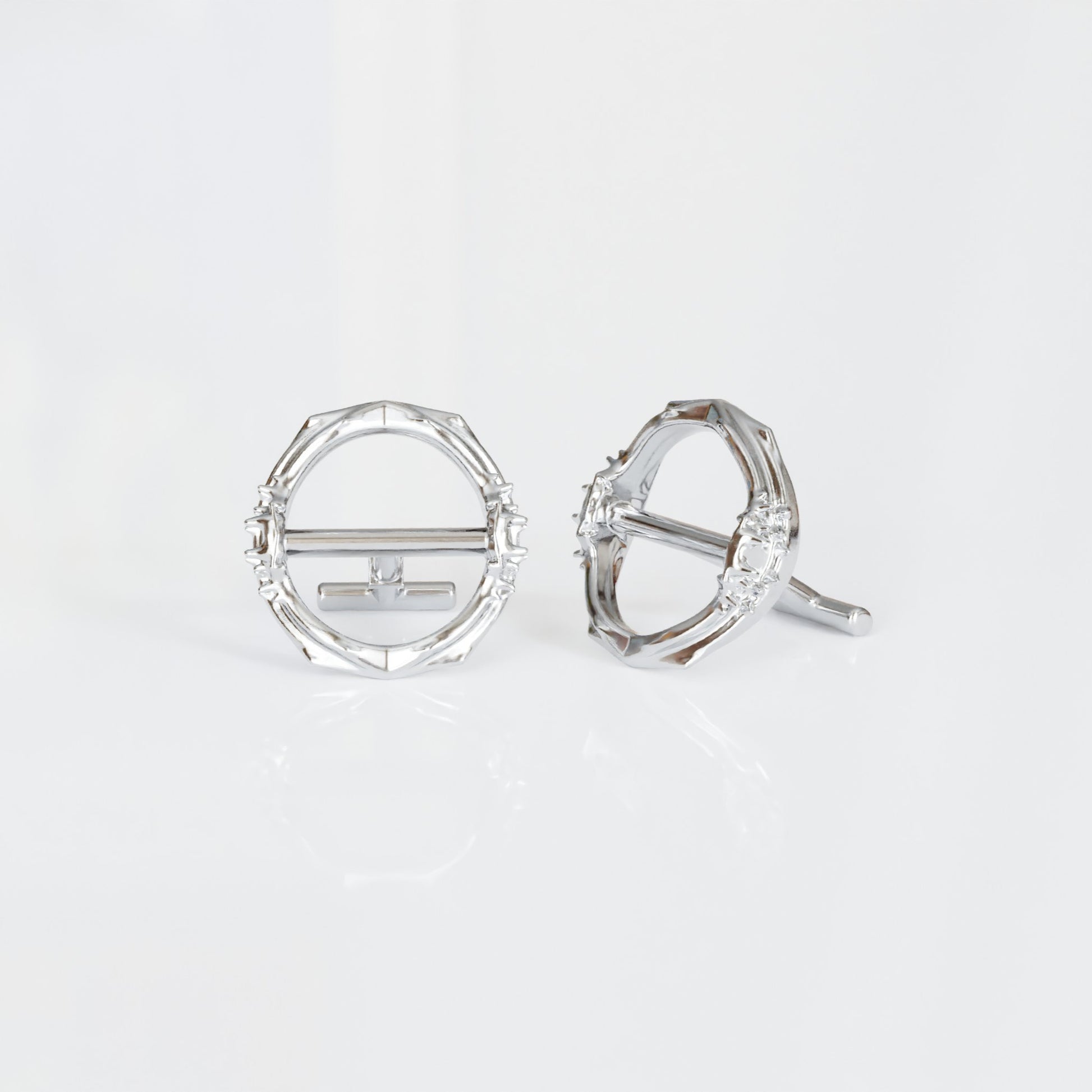 Spiked Cufflinks in Sterling Silver - Gutiérrez Vidal