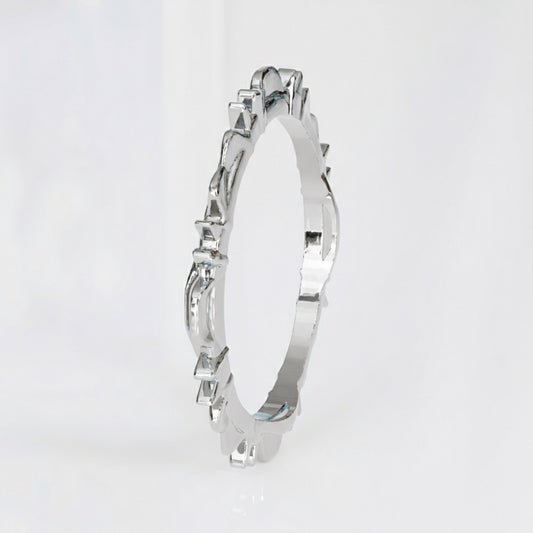 (A) Symmetry No. 9 Bangle in Sterling Silver