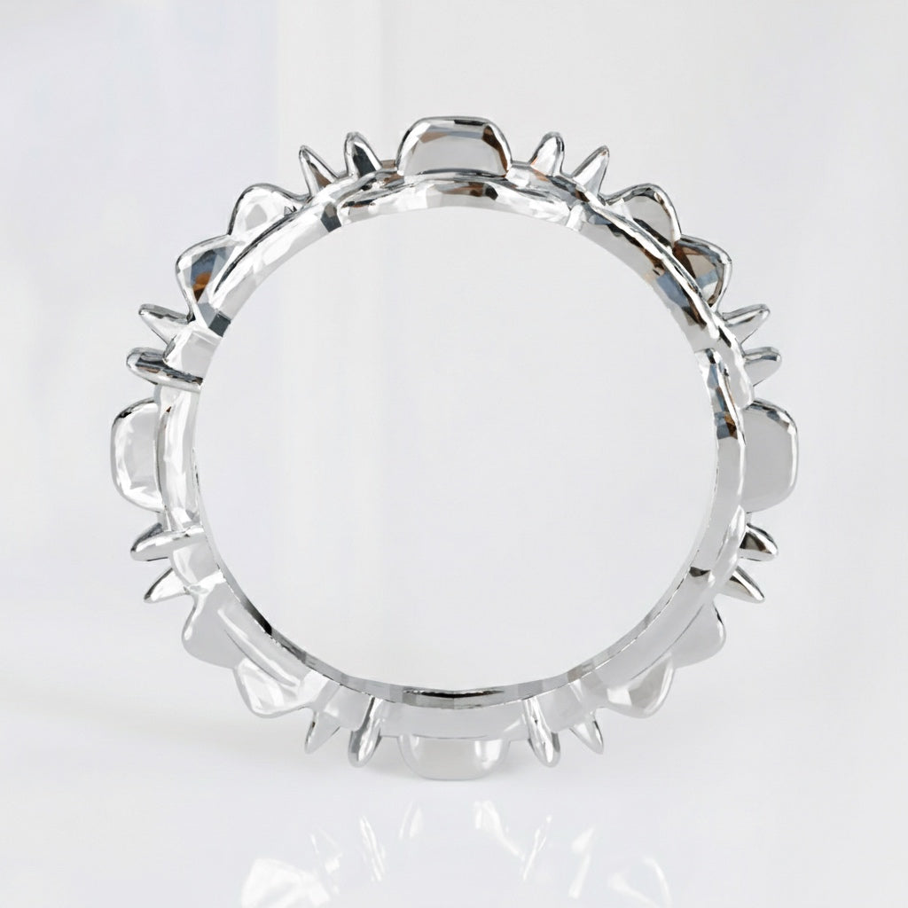 (A) Symmetry No. 9 Bangle in Sterling Silver