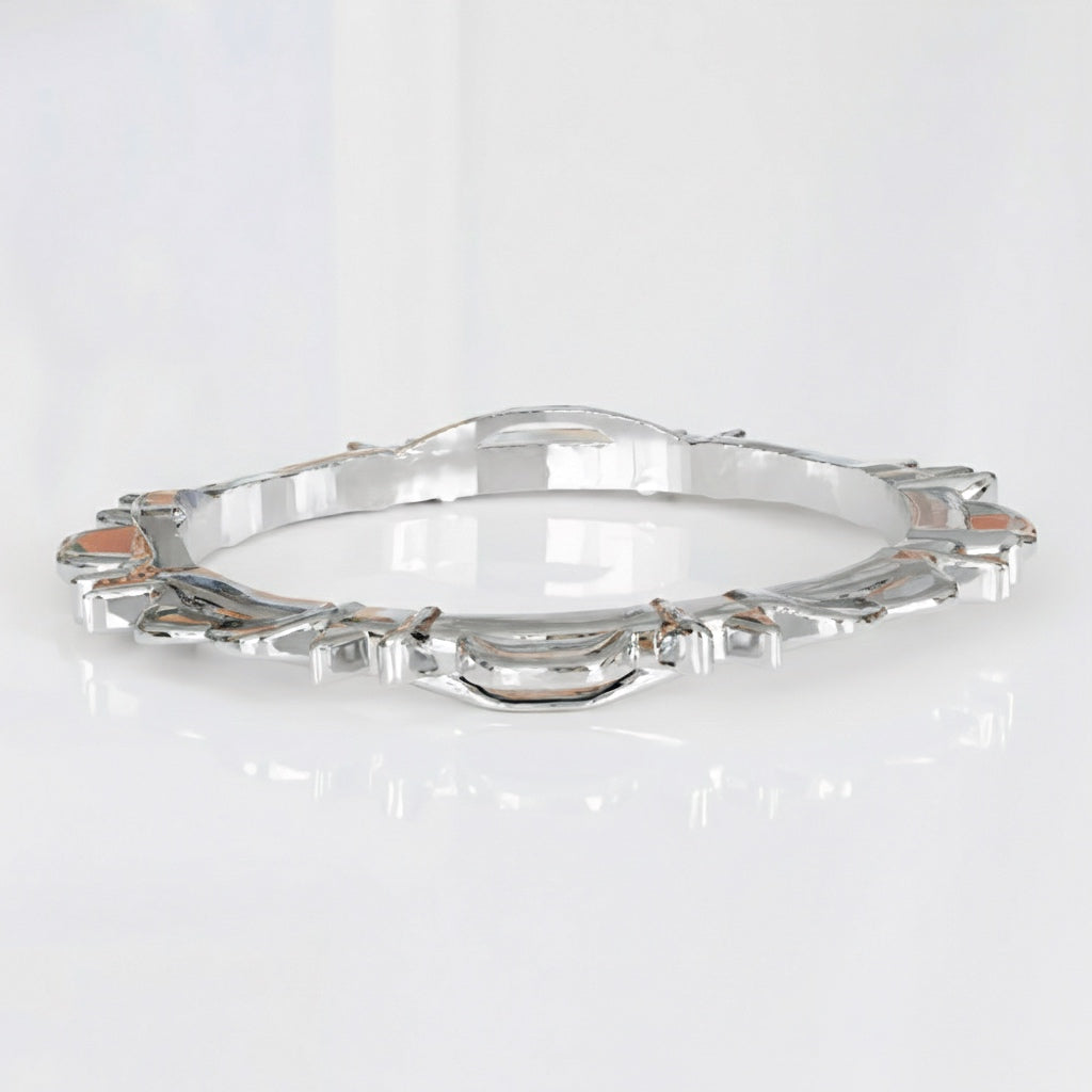 (A) Symmetry No. 9 Bangle in Sterling Silver