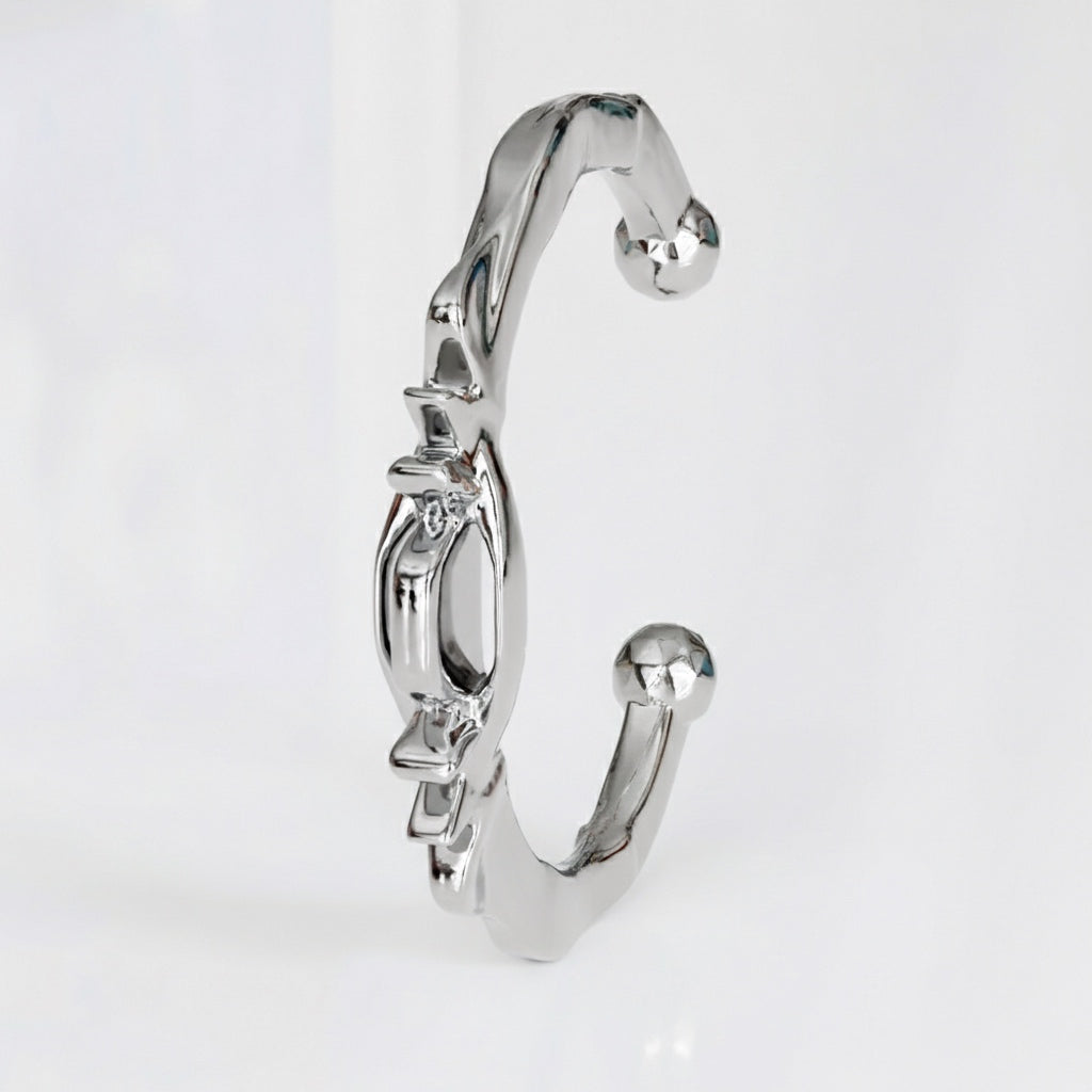 (A) Symmetry No. 9 Cuff Bracelet in Sterling Silver