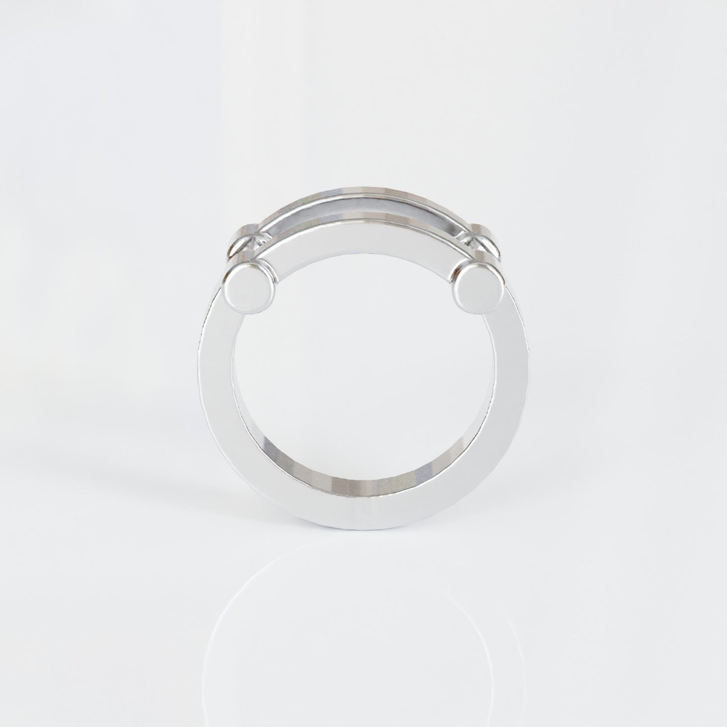 Anillo Solitaire en Plata de Ley - Gutiérrez Vidal